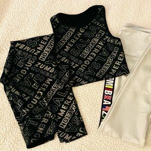 Zumba Crop Top and Leggings 3 for $25